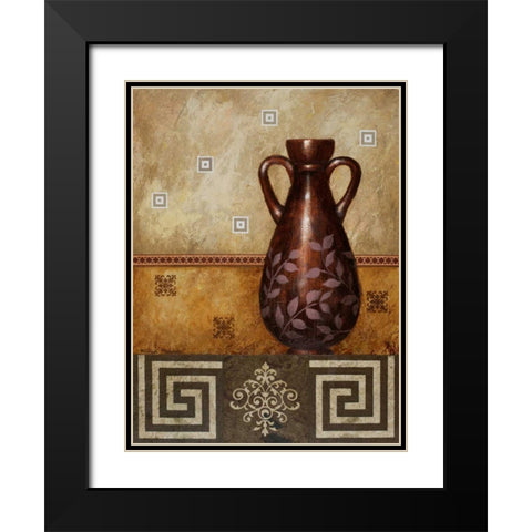 Mahogany Urn II Black Modern Wood Framed Art Print with Double Matting by Marcon, Michael