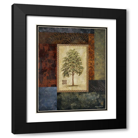 Eucalyptus Tree I Black Modern Wood Framed Art Print with Double Matting by Marcon, Michael