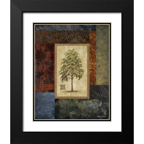Eucalyptus Tree I Black Modern Wood Framed Art Print with Double Matting by Marcon, Michael