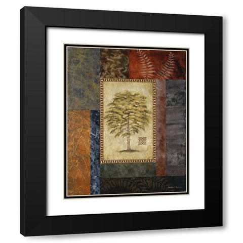 Eucalyptus Tree II Black Modern Wood Framed Art Print with Double Matting by Marcon, Michael