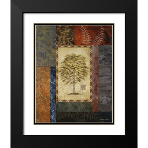 Eucalyptus Tree II Black Modern Wood Framed Art Print with Double Matting by Marcon, Michael