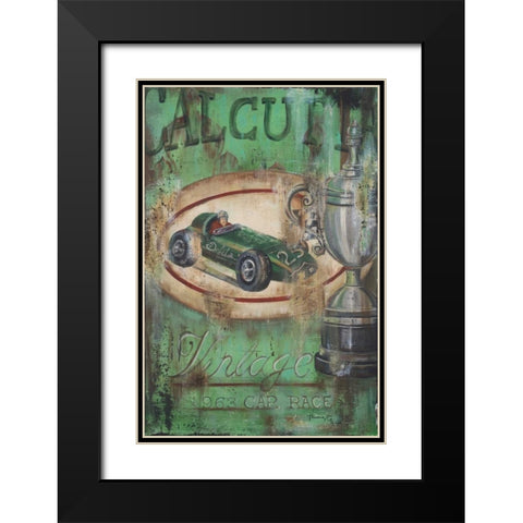 Vintage Calcutta I Black Modern Wood Framed Art Print with Double Matting by Hakimipour-Ritter