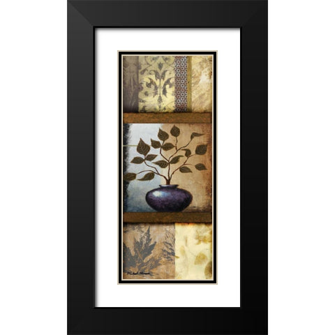 Vase Ornament I Black Modern Wood Framed Art Print with Double Matting by Marcon, Michael