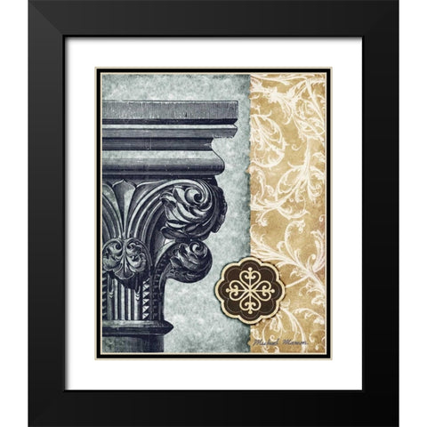 Romanesque II Black Modern Wood Framed Art Print with Double Matting by Marcon, Michael