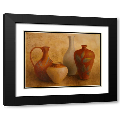 Decorative Vessel Still Life II Black Modern Wood Framed Art Print with Double Matting by Loreth, Lanie