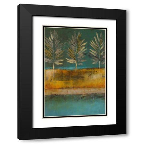 Midnight Island I Black Modern Wood Framed Art Print with Double Matting by Loreth, Lanie