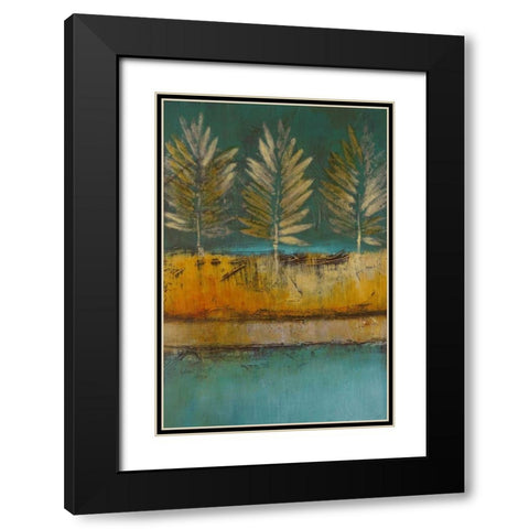 Midnight Island II Black Modern Wood Framed Art Print with Double Matting by Loreth, Lanie