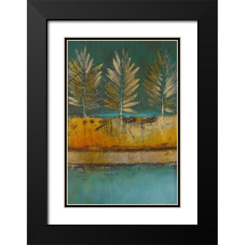 Midnight Island II Black Modern Wood Framed Art Print with Double Matting by Loreth, Lanie