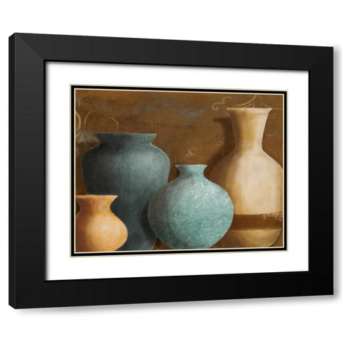 Ancient Clay II Black Modern Wood Framed Art Print with Double Matting by Loreth, Lanie