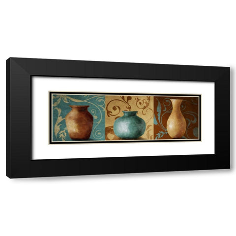 Vessel Trio I Black Modern Wood Framed Art Print with Double Matting by Loreth, Lanie