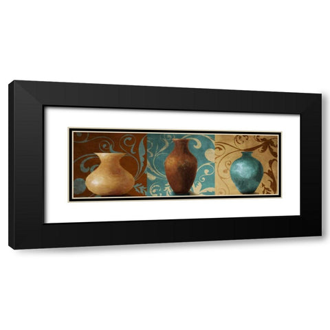 Vessel Trio II Black Modern Wood Framed Art Print with Double Matting by Loreth, Lanie