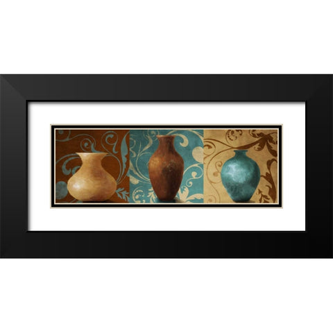 Vessel Trio II Black Modern Wood Framed Art Print with Double Matting by Loreth, Lanie