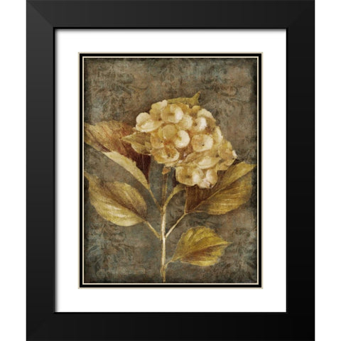Antique Hydrangea I Black Modern Wood Framed Art Print with Double Matting by Loreth, Lanie