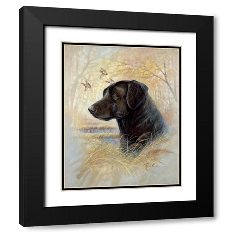Devoted Friend Black Modern Wood Framed Art Print with Double Matting by Manning, Ruane