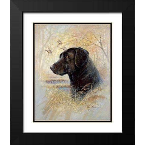 Devoted Friend Black Modern Wood Framed Art Print with Double Matting by Manning, Ruane
