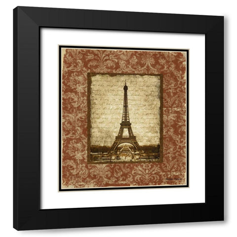Jaime Paris I Black Modern Wood Framed Art Print with Double Matting by Marcon, Michael