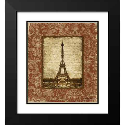 Jaime Paris I Black Modern Wood Framed Art Print with Double Matting by Marcon, Michael