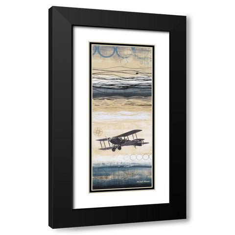 Through the Wind II Black Modern Wood Framed Art Print with Double Matting by Marcon, Michael