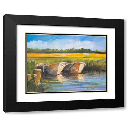 Day on the Lake Black Modern Wood Framed Art Print with Double Matting by Slivka, Jane