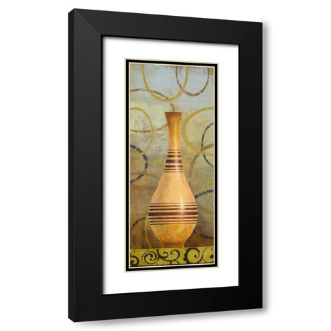 Symphony I Black Modern Wood Framed Art Print with Double Matting by Marcon, Michael
