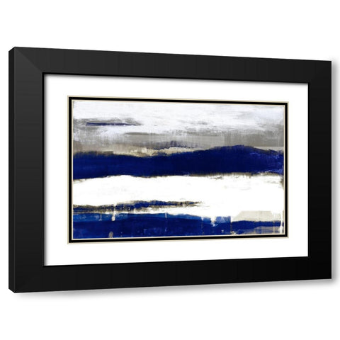 Royal Stratascape Black Modern Wood Framed Art Print with Double Matting by Loreth, Lanie