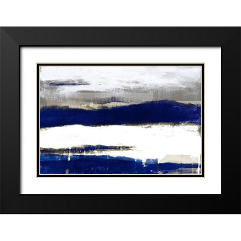 Royal Stratascape Black Modern Wood Framed Art Print with Double Matting by Loreth, Lanie