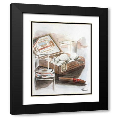 Box of Golf Balls Black Modern Wood Framed Art Print with Double Matting by French-Roussia, Heather A.