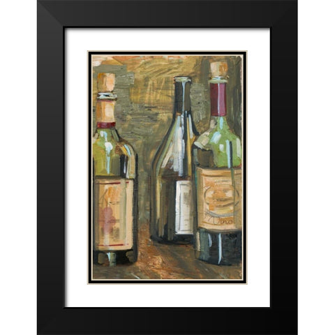 Vino II Black Modern Wood Framed Art Print with Double Matting by French-Roussia, Heather