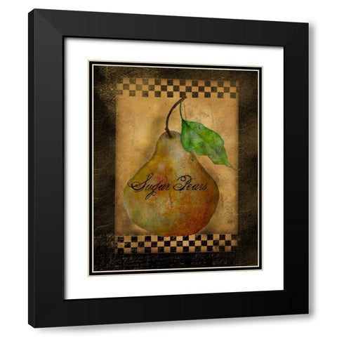 Sugar Pears Black Modern Wood Framed Art Print with Double Matting by Albert, Beth