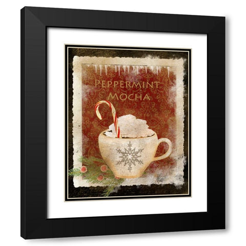 Peppermint Mocha Black Modern Wood Framed Art Print with Double Matting by Albert, Beth