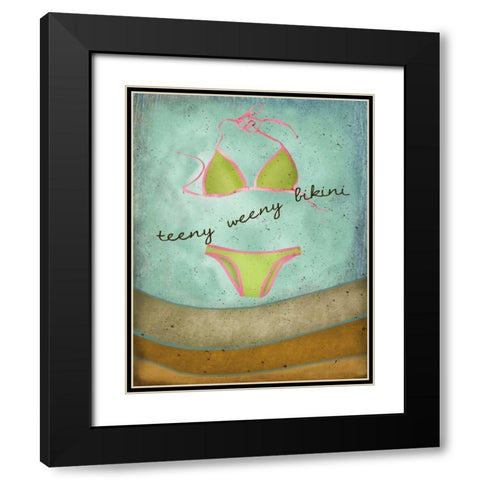 Teeny Weeny Bikini Black Modern Wood Framed Art Print with Double Matting by Albert, Beth