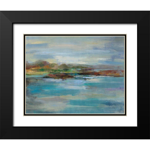 Northern Shore Crop Black Modern Wood Framed Art Print with Double Matting by Vassileva, Silvia