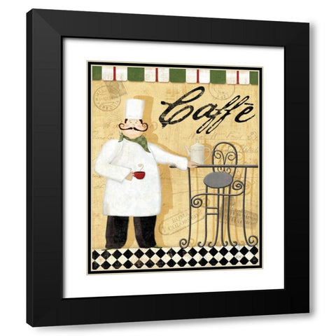 Chefs Break III Black Modern Wood Framed Art Print with Double Matting by Charron, Veronique