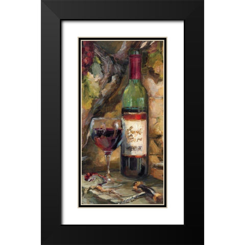 Le Cour de le Chateau I Black Modern Wood Framed Art Print with Double Matting by Hageman, Marilyn
