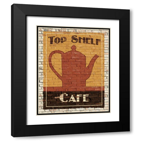 Top Shelf Cafe Black Modern Wood Framed Art Print with Double Matting by Tillmon, Avery