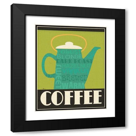 Kitchen It III Black Modern Wood Framed Art Print with Double Matting by Pela Studio