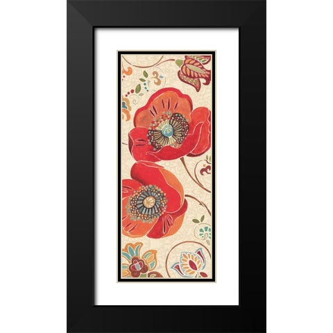 Moroccan Red Light III Black Modern Wood Framed Art Print with Double Matting by Brissonnet, Daphne