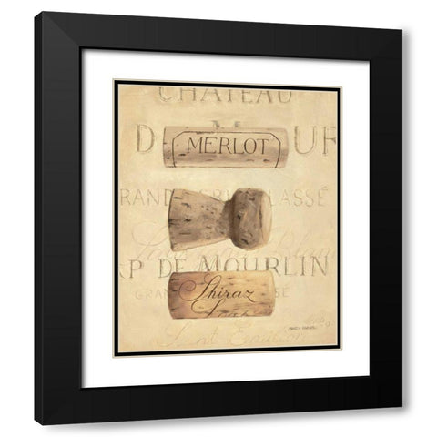 Chateau Nouveau Element V Black Modern Wood Framed Art Print with Double Matting by Fabiano, Marco