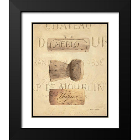 Chateau Nouveau Element V Black Modern Wood Framed Art Print with Double Matting by Fabiano, Marco