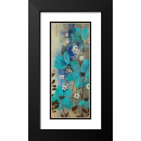 Floral Symphony Crop I Black Modern Wood Framed Art Print with Double Matting by Vassileva, Silvia