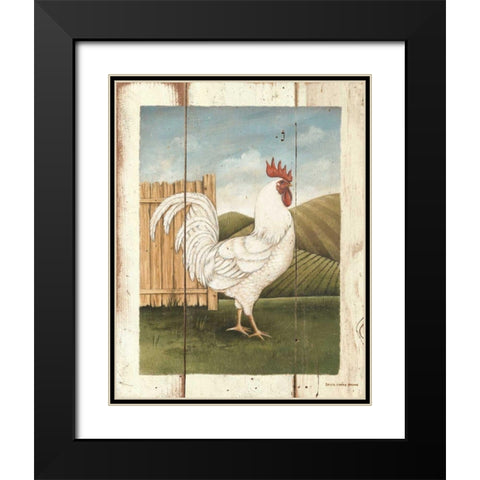 Athos Black Modern Wood Framed Art Print with Double Matting by Brown, David Carter