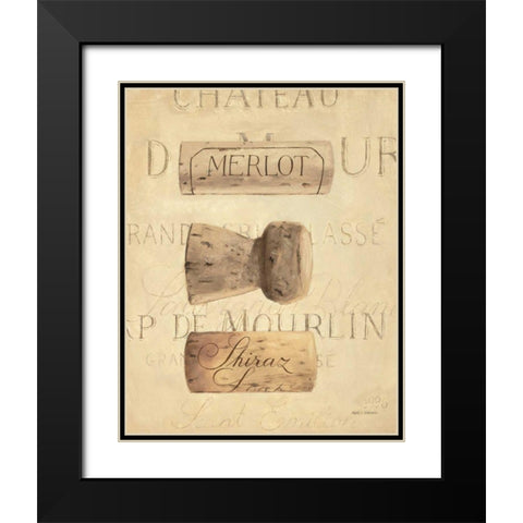 Chateau Nouveau Element V Black Modern Wood Framed Art Print with Double Matting by Fabiano, Marco