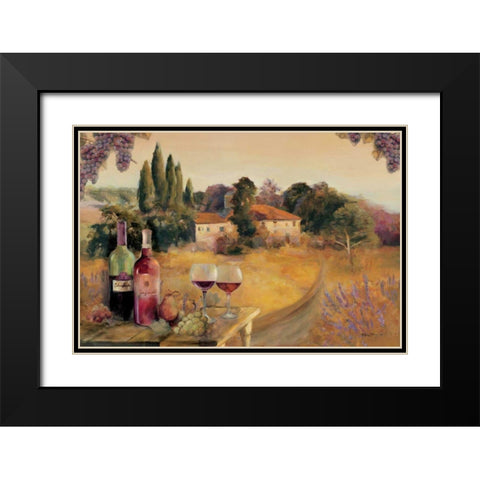 Spoleto Afternoon Black Modern Wood Framed Art Print with Double Matting by Hageman, Marilyn