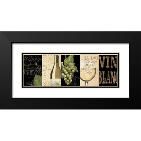Chateau Nouveau Panel II Black Modern Wood Framed Art Print with Double Matting by Fabiano, Marco