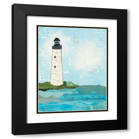 Coastal Notes II Black Modern Wood Framed Art Print with Double Matting by Prahl, Courtney