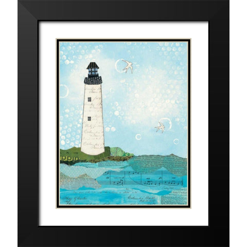 Coastal Notes II Black Modern Wood Framed Art Print with Double Matting by Prahl, Courtney