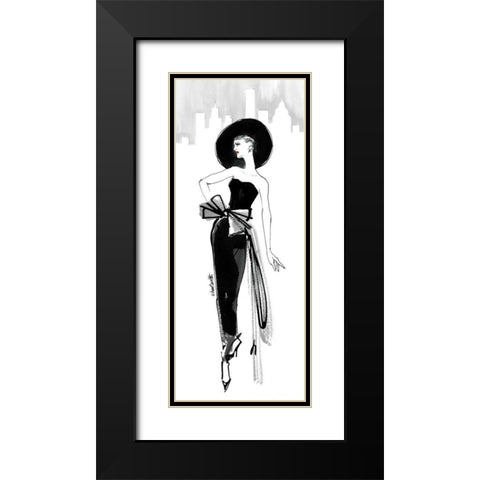 Fifties Fashion IV with Red Black Modern Wood Framed Art Print with Double Matting by Tavoletti, Anne