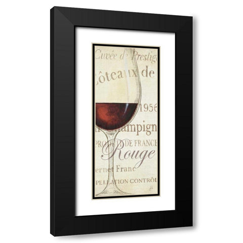 Les Rouge Black Modern Wood Framed Art Print with Double Matting by Brissonnet, Daphne