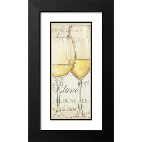 Les Blancs Black Modern Wood Framed Art Print with Double Matting by Brissonnet, Daphne