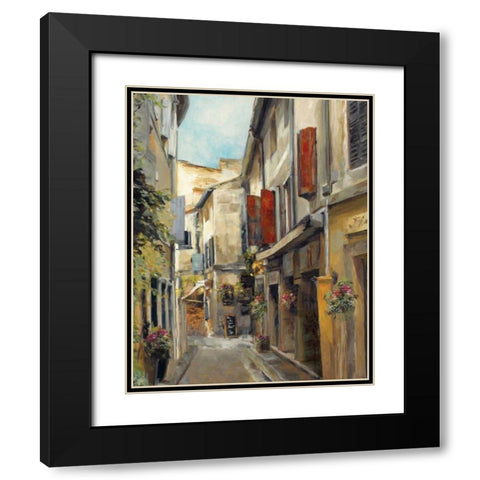 Old Town I Black Modern Wood Framed Art Print with Double Matting by Hageman, Marilyn